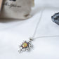 Vintage Snowflake Colour Changing Necklace with 925 Silver Chain - Mitpaw