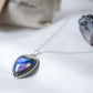 Vintage Heart Colour Changing Necklace with 925 Silver Chain - Mitpaw
