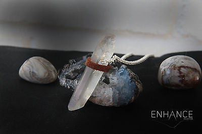 Natural Crystal Quartz Necklace.