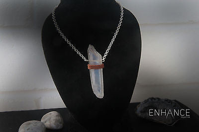 Natural Crystal Quartz Necklace.