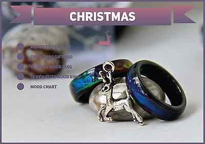 Christmas Special 1x Genuine Black Agate & 1x Hematite Mood Ring.