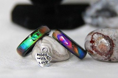 Mothers Day Special 2x Genuine Black Agate Colour Changing Mood Rings + More !! - Mitpaw