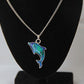 Beautiful Opalescent Dolphin Colour Changing Necklace.