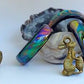 Easter Special 3x Black Agate Colour Changing Mood Rings + FREE Bunny Pendant !! - Mitpaw