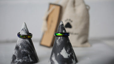 Exclusive Genuine Black Agate Colour Changing Mood Ring - Mitpaw