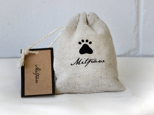 Stainless Steel V Charm Necklace + Canvas Gift Bag - Mitpaw