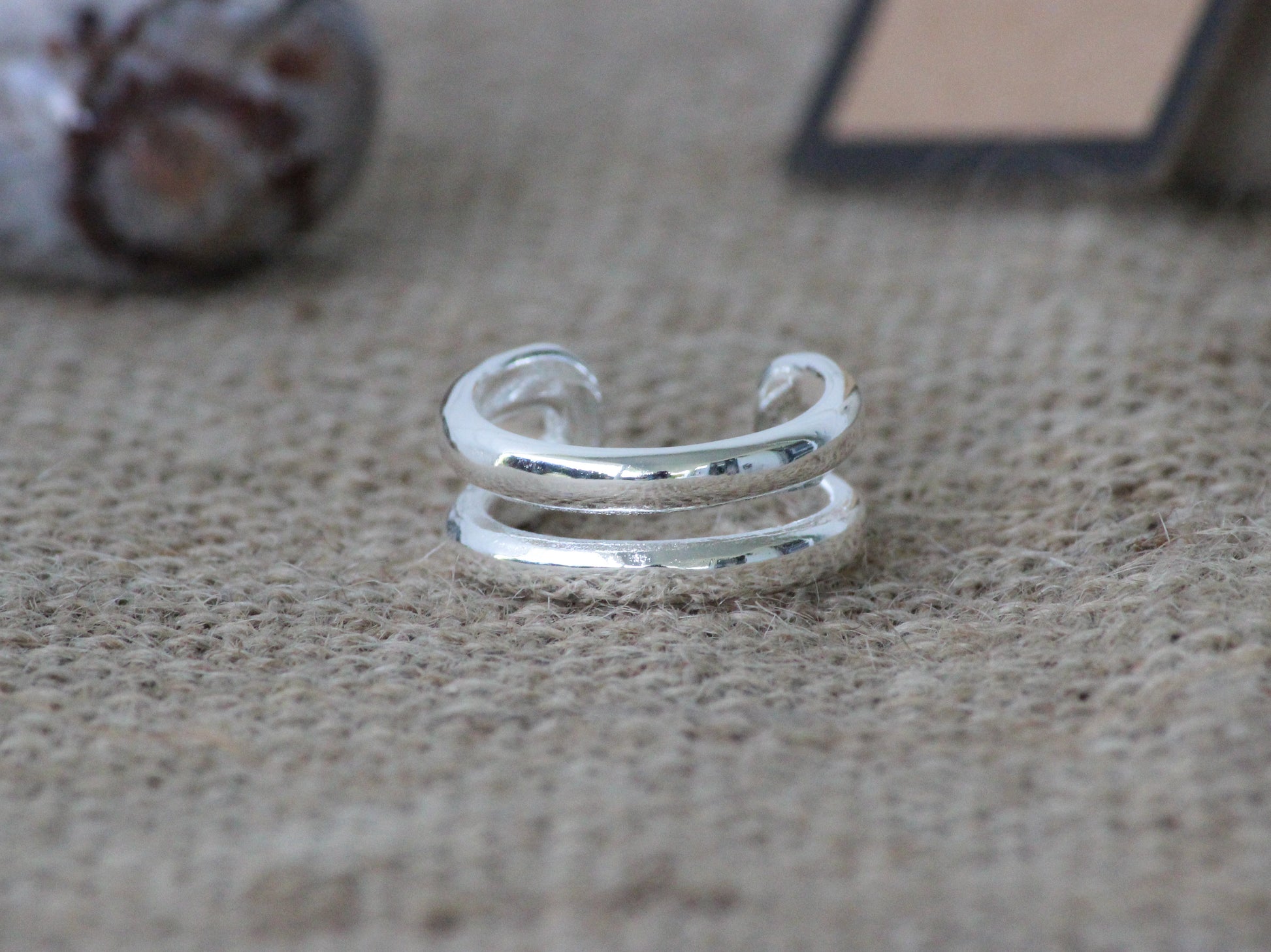 925 Sterling Silver Layered Inspired Ring.