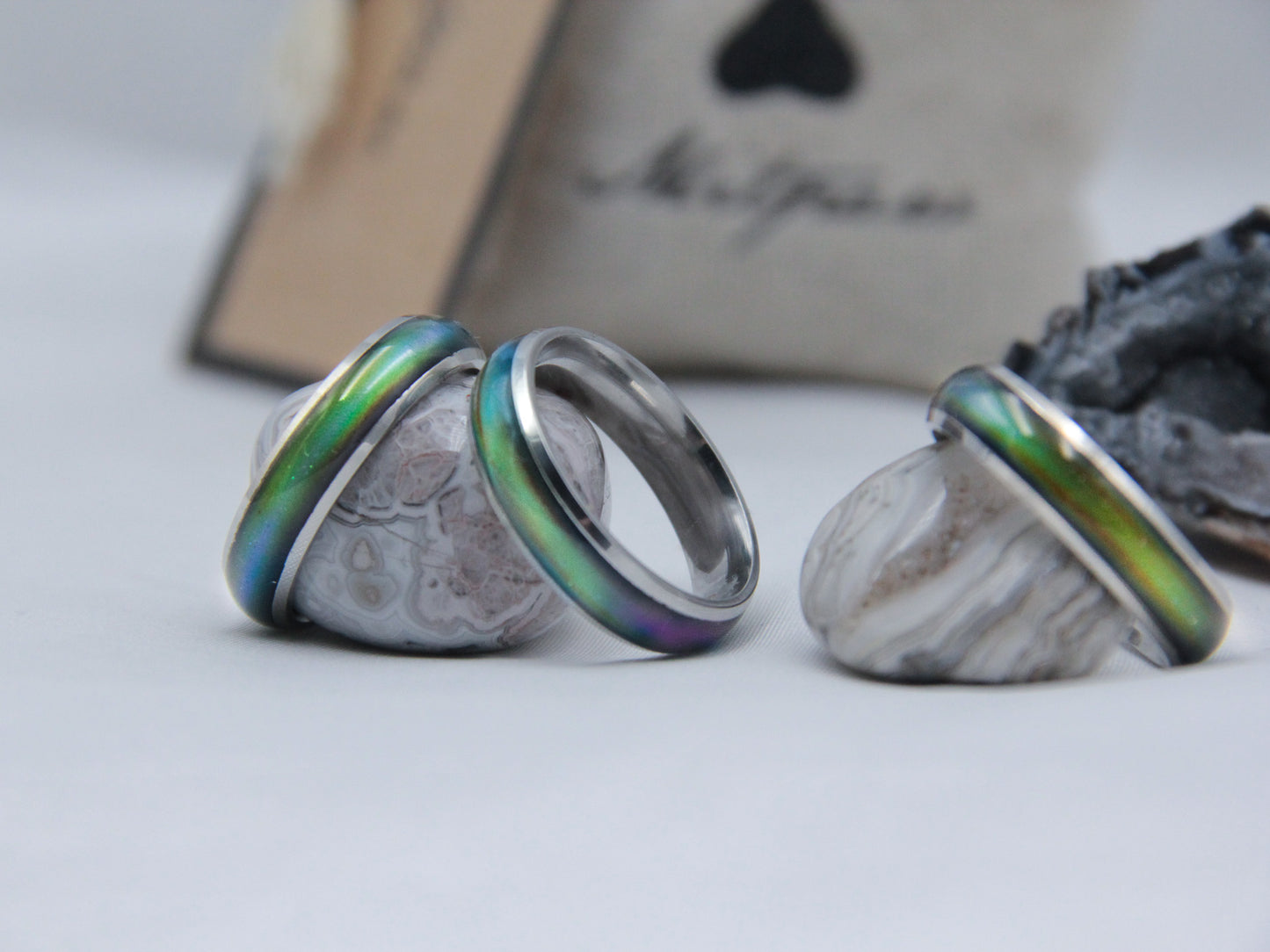 Silver Stainless Steel Mood Ring